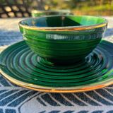 4 vintage Art Deco cups