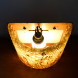 Accolay resin and copper wall lamp