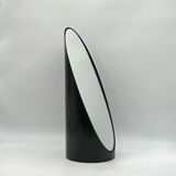 Unghia / lipstick lacquered black tabletop mirror, 70s