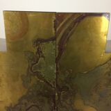 Sculptural brass sofa 70s