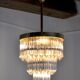 Lustre Venini 3 niveaux Italie 1970