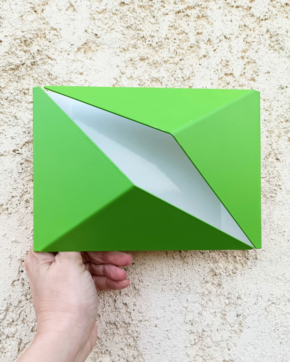 Wall lamp shape vintage origami