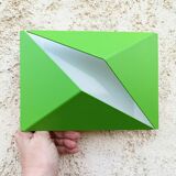 Wall lamp shape vintage origami