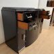 Art Deco sideboard in black lacquer, nickel, marble and mahogany, 1930s