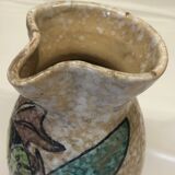Toledo ceramic pitcher by Pablo Sanguino fish decoration