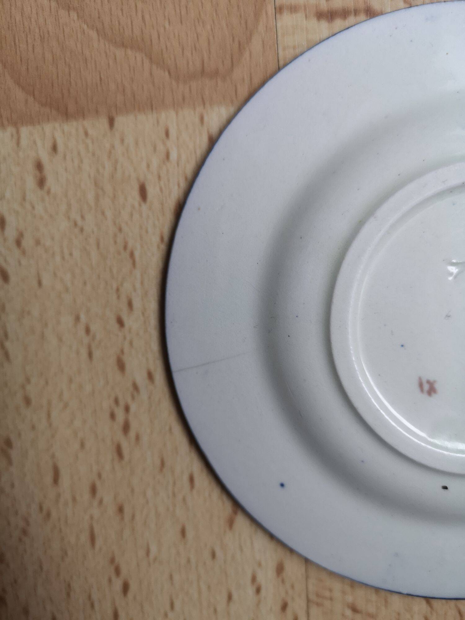 Soap holder / dish in enameled ceramic - gien - vintage 1876