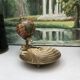 brass shell ashtray terrestrial globe