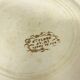 8 assiettes à dessert Terre de fer sépia modèle Flore Jules Vieillard Bordeaux XIX