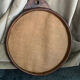 Vintage leather mirror 1940/50 in the spirit of Adnet
