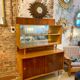 Buffet / Vitrine / Vaisselier deux corps vintage 1960