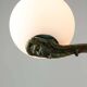 Art Deco French Brass Figural Chandelier, 1930