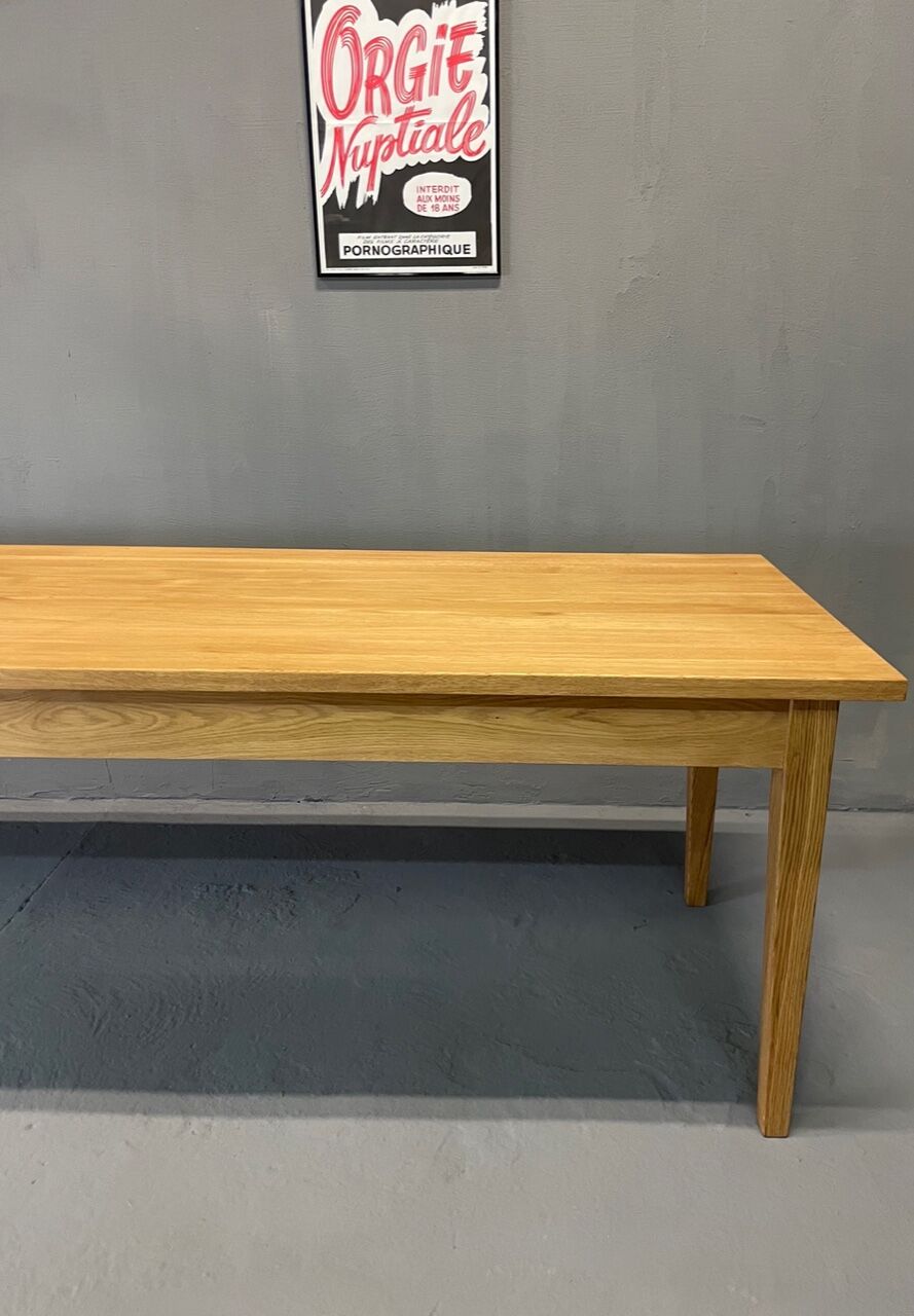 Table de ferme pieds fuseaux 400 x 120 cm