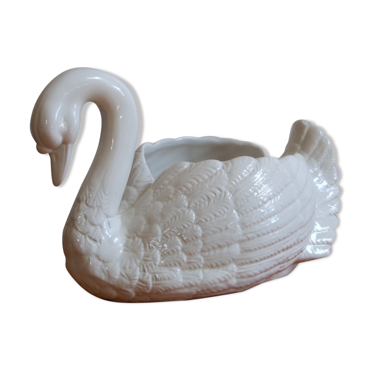 White swan pot cover
