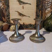 Anciens bougeoirs en laiton