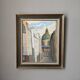 Oil on canvas street in Paris