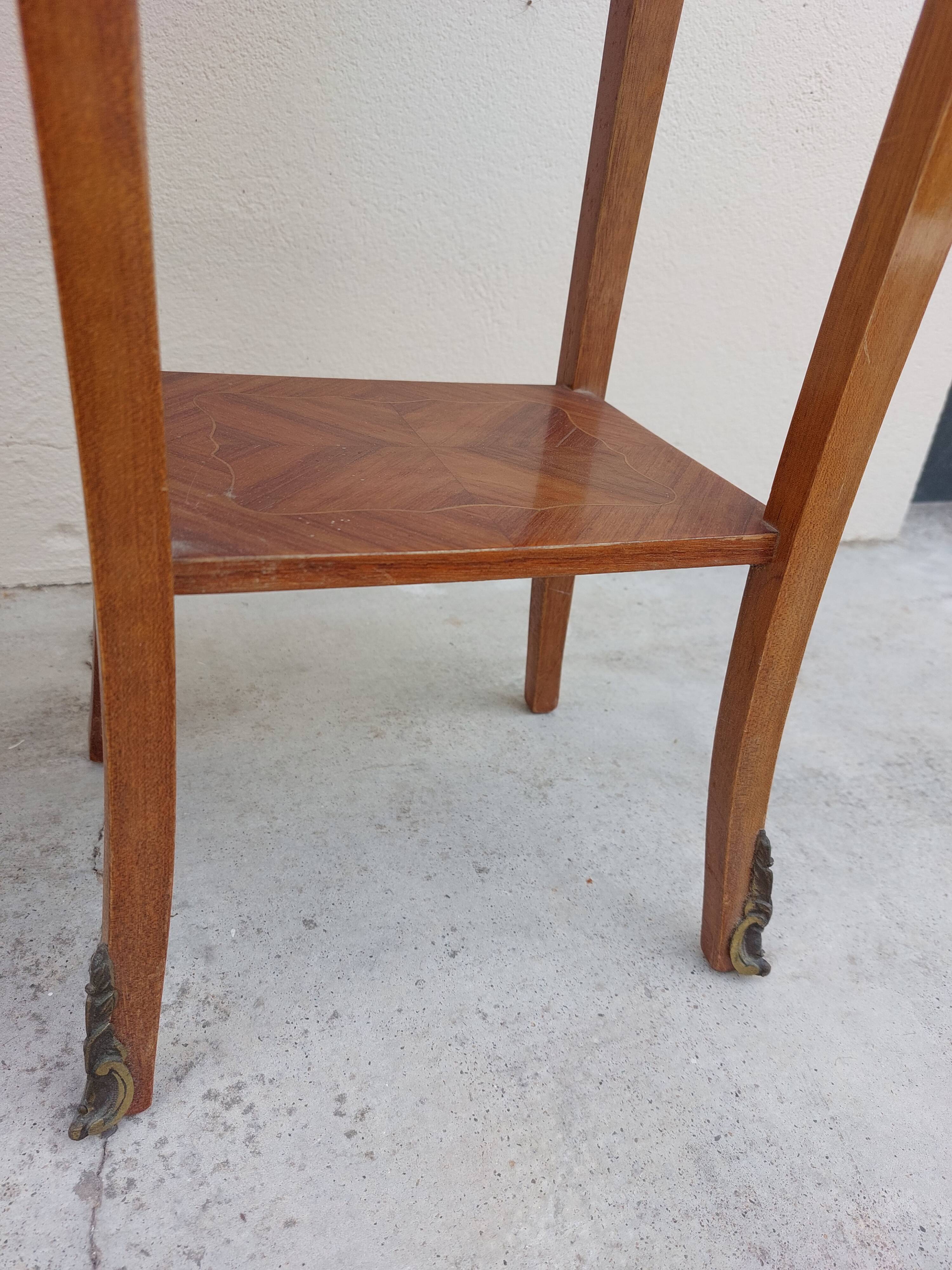 Pair of louis XV bedside tables in rosewood marquetry