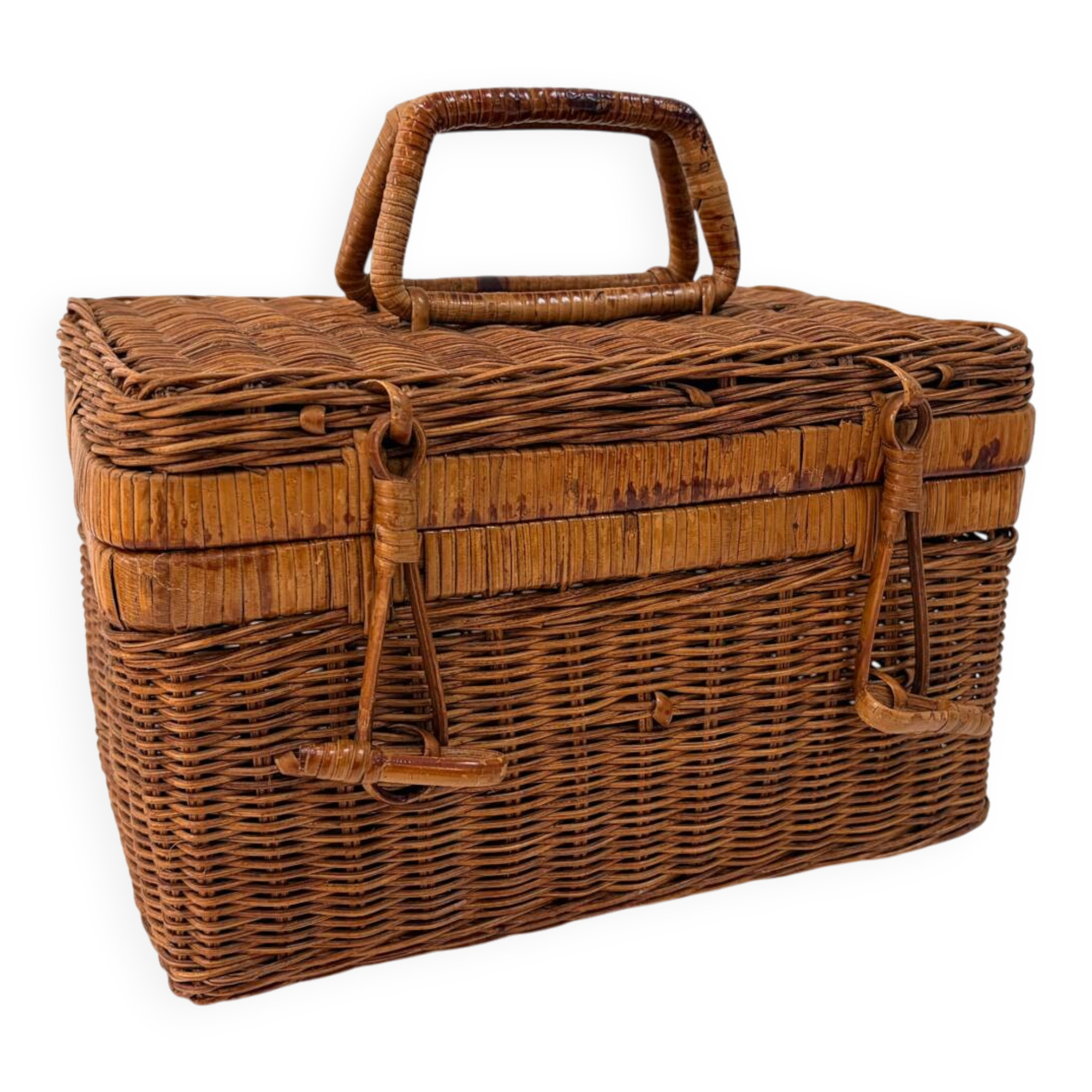 Rattan basket, 1960s
