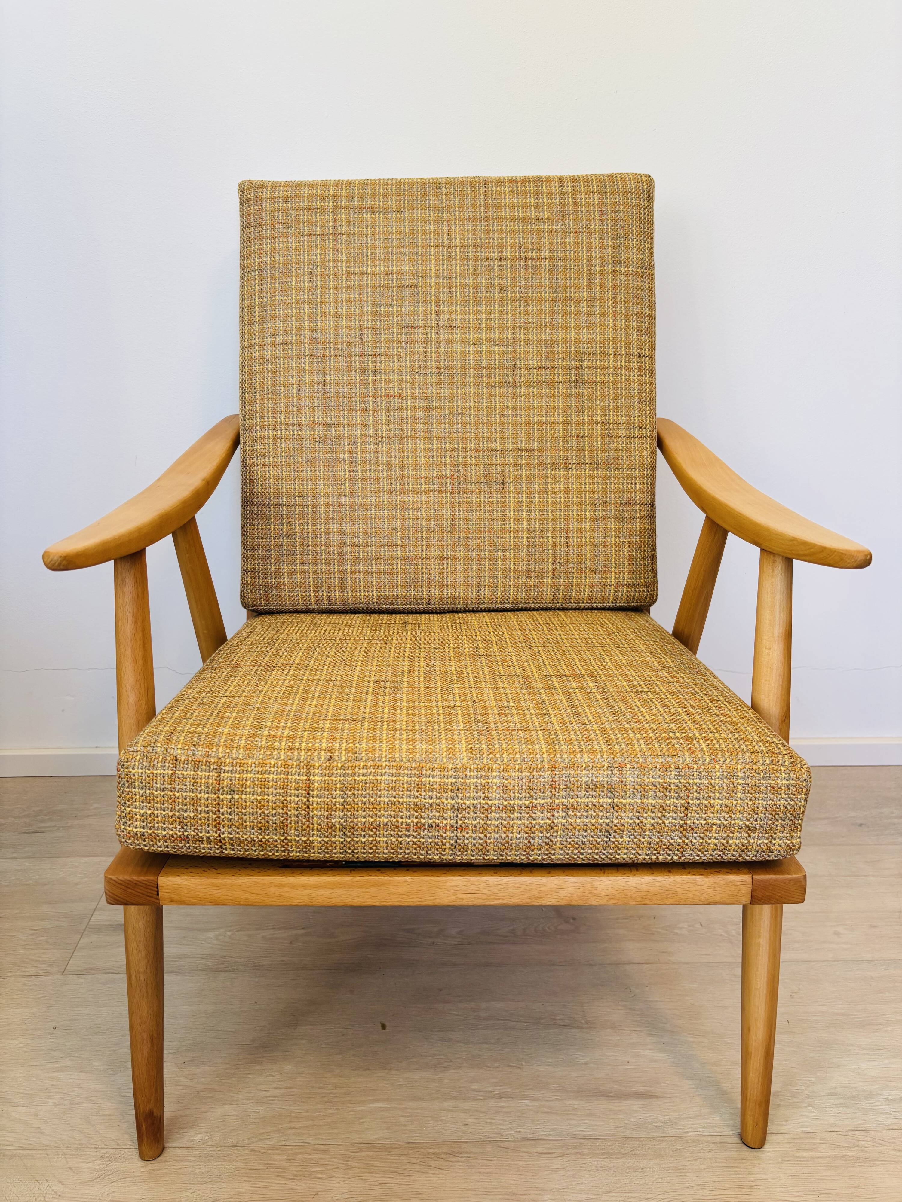 Fully restored boomerang lounge armchair by ton from czechoslovakia 1960’s