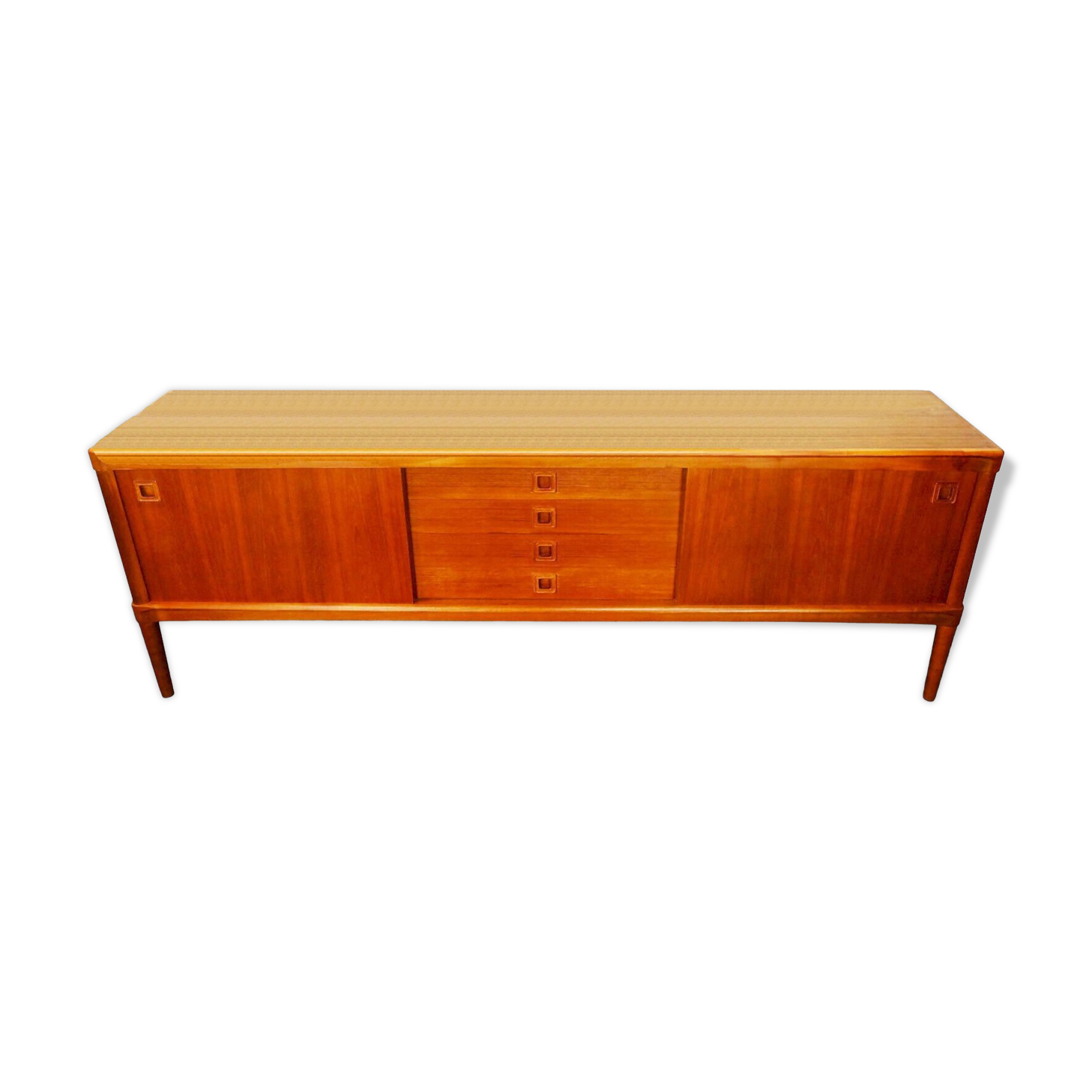 h. w. klein for bramin danish modern teak SIDEBOARD credenza 60s