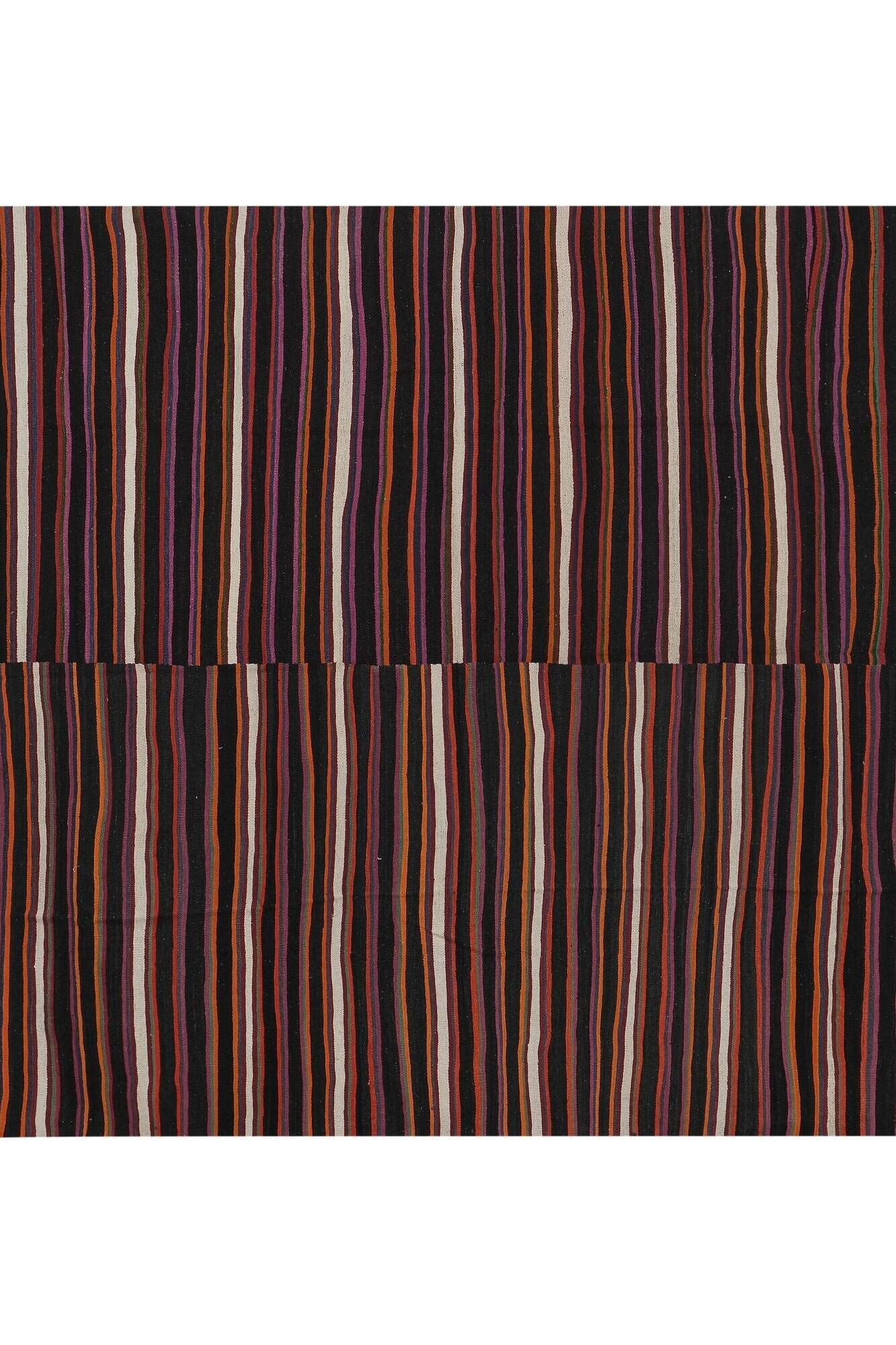 Vintage Turkish kilim handwoven 277x340 cm