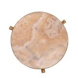 Hollywood Recency Nesting Tables Brass Onyx Marble France