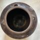 Chinese jar in black glazed stoneware