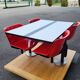 Table modus et 4 chaises Osvaldo Borsani par Tecno Italie 1970 Space Age