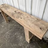 Etabli de menuisier en hêtre massif, France début XXe