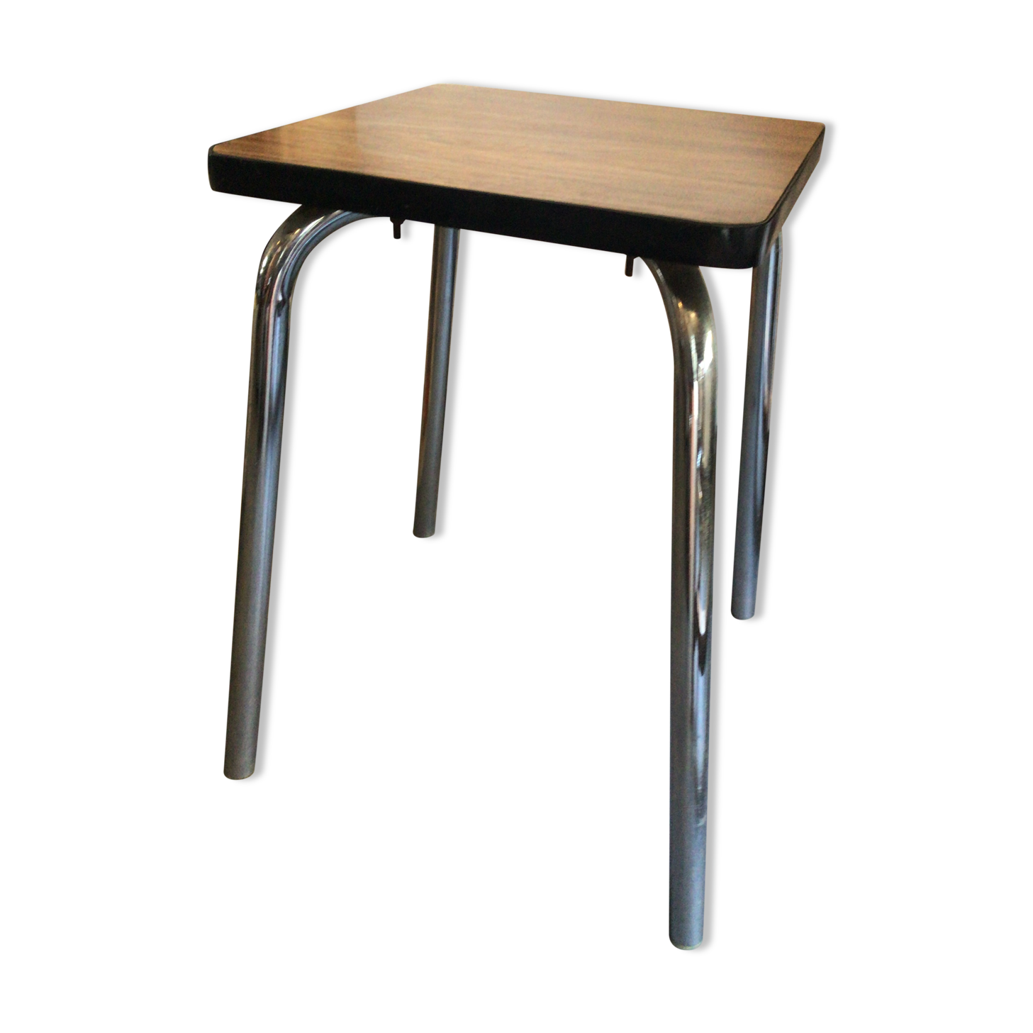 Metal and formica stool