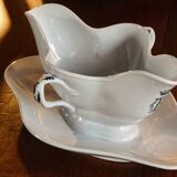 English earthenware service, CP monogram, ducal crown, 109 pieces