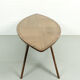 Mid century style curved american nut coffee table