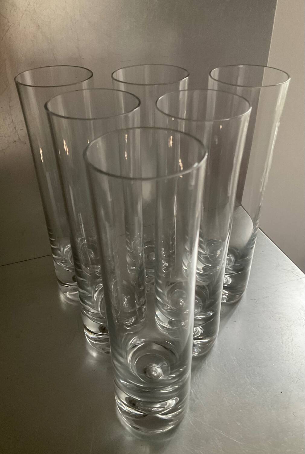Kosta Boda "Pee" Glasses Set of 6 by WalterHickman 70s