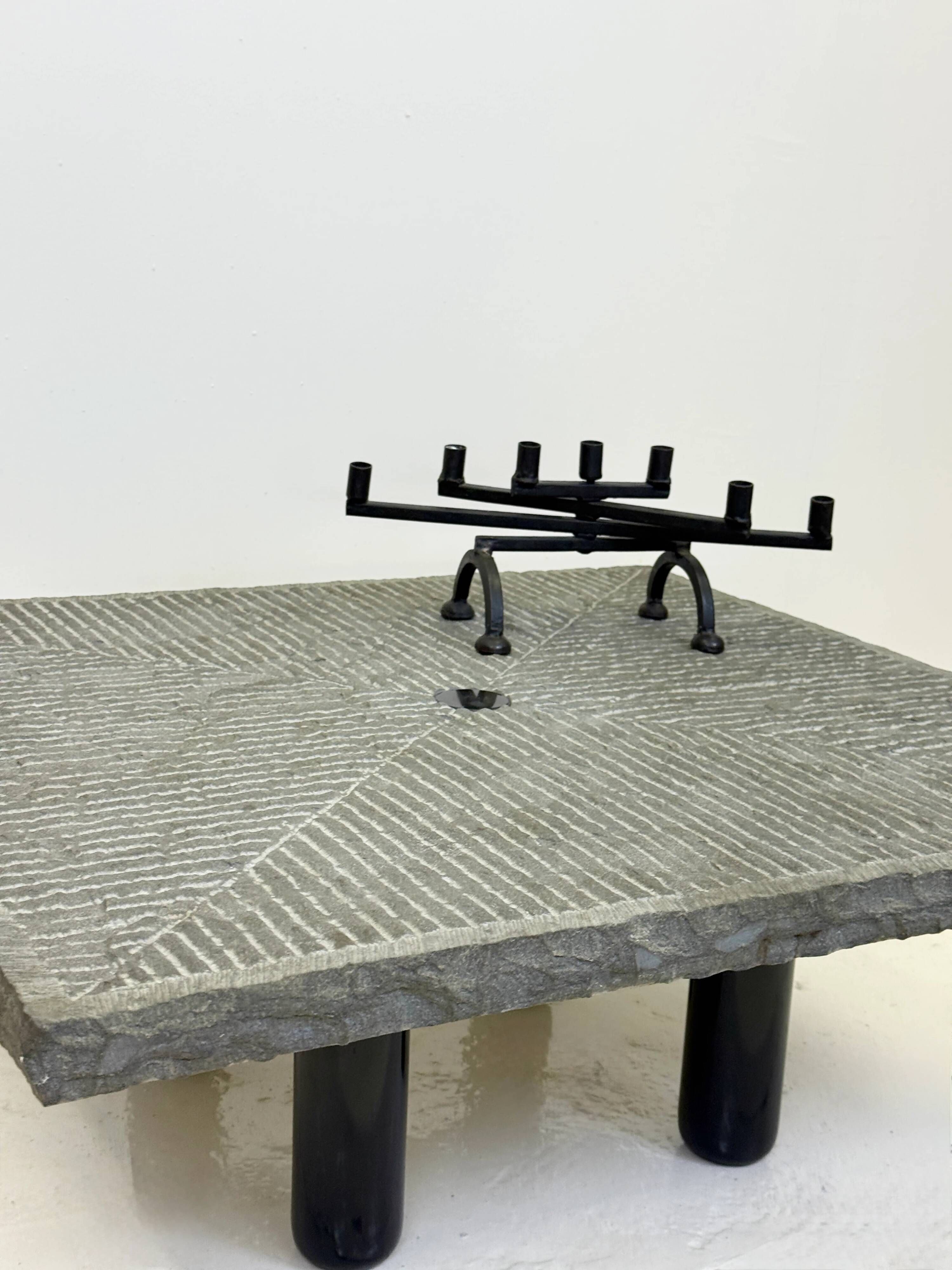 Coffee table "Granit" by Giulio Lazzotti for Mageia, Italy, 1981