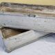 Pair of vintage concrete planters "Chanal Paris", 90 cm