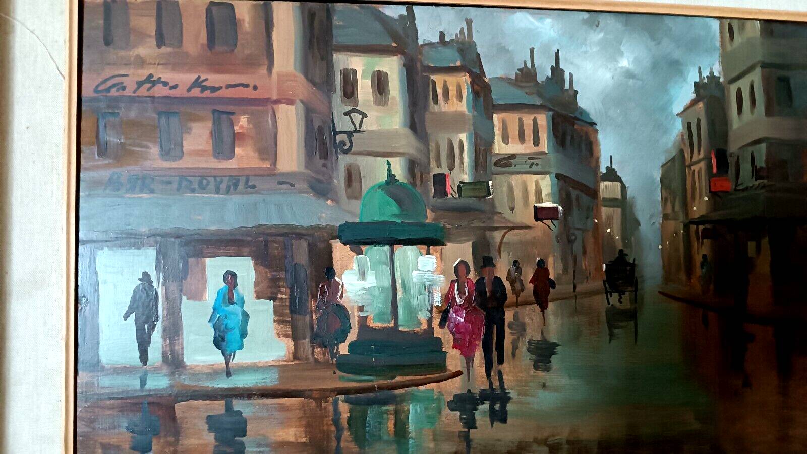 Figure painting domenico seloski (1924-1981) post-macchiaiolo