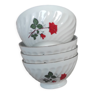 Cups with red pink decor