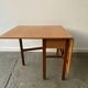 1960s Mid-Century vintage extendable drop leaf Formica dining table