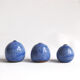 Trio de céramiques bleues Antonio Lampecco