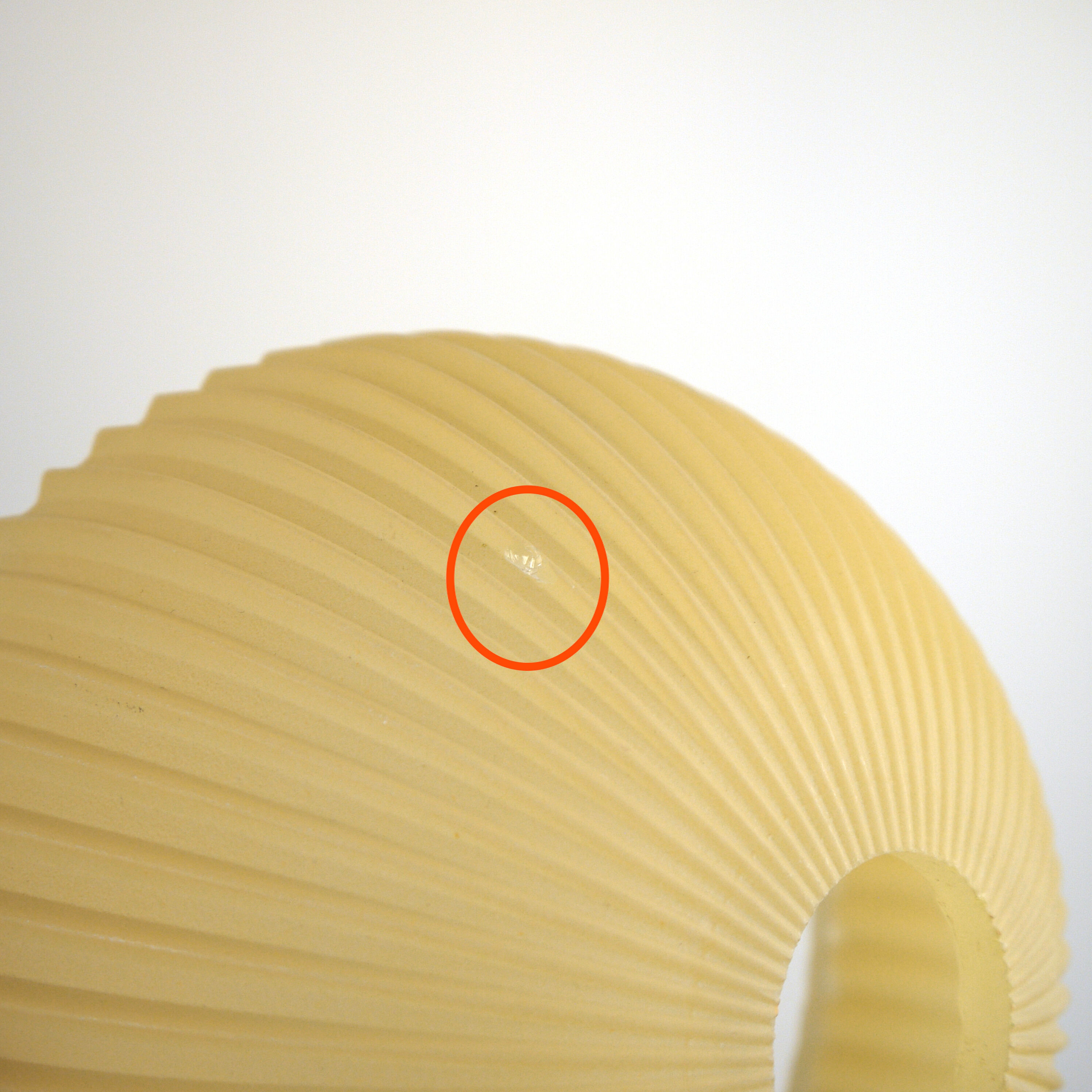 Yellow glass hanging