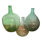 Lot de 3 dame jeanne