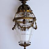 Lantern suspension of gilded bronze vestibule of the period of the XX th century