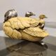 Silver plated duck sculptures by Malevolti, 1960