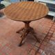 Table ronde rotin vintage