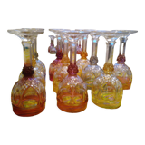 Coloured crystal lenses