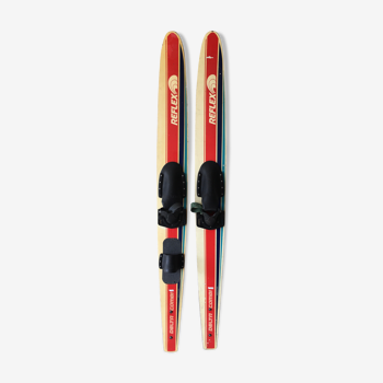 Wooden water skis