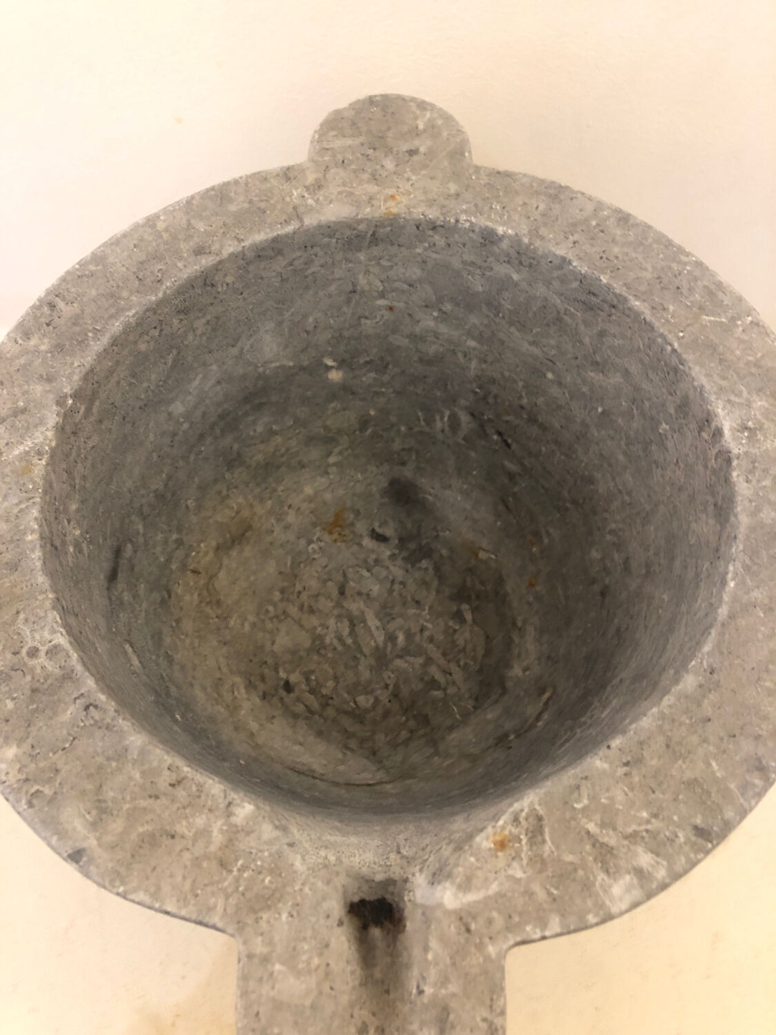 Limestone mortar, 19th century