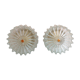 Paire de plafonniers ronds en verre structuré / vintage  années 60-70