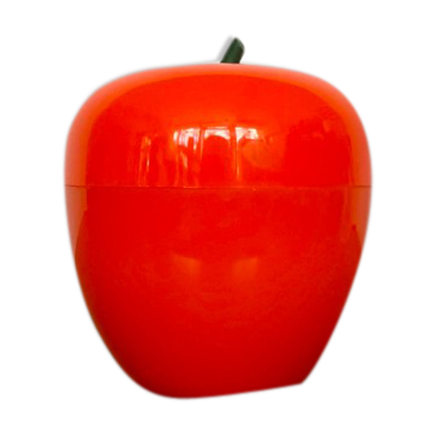 Vintage orange apple ice bucket