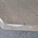 Vintage travertine hidden bar coffee table, 1970s