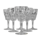 Crystal water or wine glasses - 60s glasses